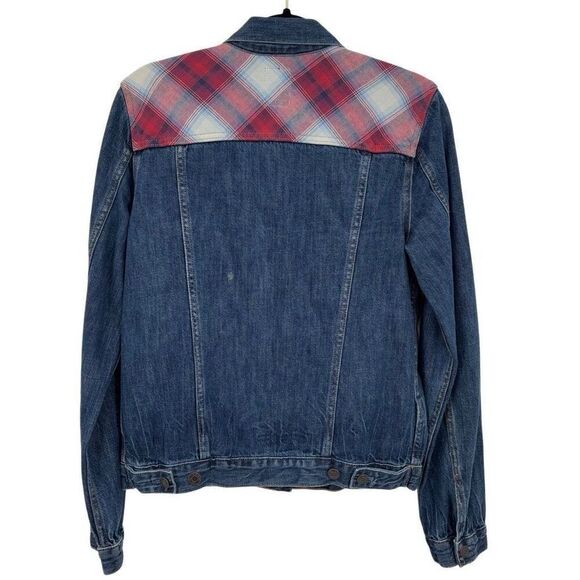 Gap + Pendleton 1969 Icon Denim Jacket Dark Indigo Blue Size Small Tall - Picture 6 of 7